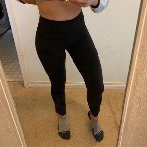 Black high waist lululemon leggings size 6